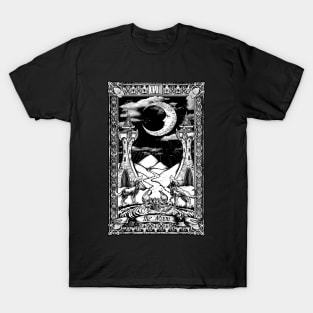 The Moon Tarot Occult Magic T-Shirt